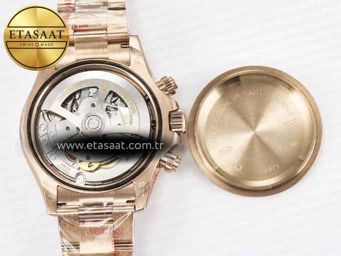 Daytona 126505 QF 1:1 Best Edition Black/RG Dial on RG Braclet SH4131 V5 (48 Hours Power Reserve) - Görsel 19