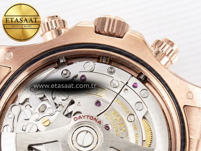 Daytona 126505 QF 1:1 Best Edition Black/RG Dial on RG Braclet SH4131 V5 (48 Hours Power Reserve) - Görsel 22