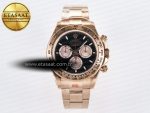 Daytona 126505 QF 1:1 Best Edition Black/RG Dial on RG Braclet SH4131 V5 (48 Hours Power Reserve) - Görsel 3