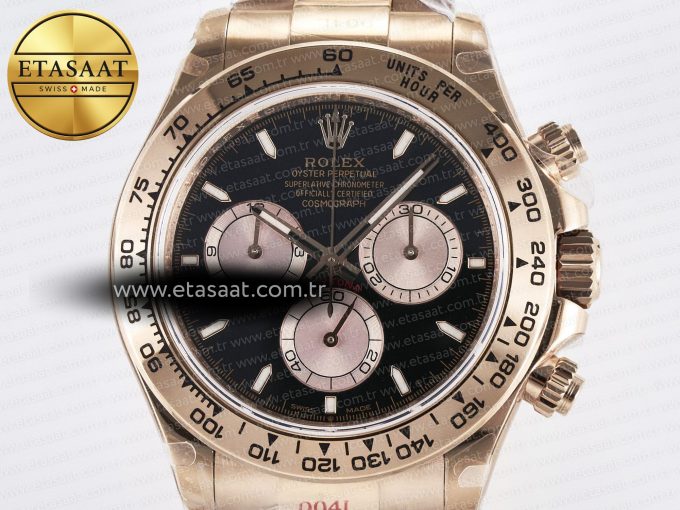 Daytona 126505 QF 1:1 Best Edition Black/RG Dial on RG Braclet SH4131 V5 (48 Hours Power Reserve) - Görsel 5