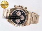 Daytona 126505 QF 1:1 Best Edition Black/RG Dial on RG Braclet SH4131 V5 (48 Hours Power Reserve) - Görsel 9