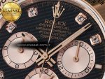 Daytona 126505 QF 1:1 Best Edition Black/RG Diamonds Dial on RG Braclet SH4131 V5 (48 Hours Power Reserve) - Görsel 10