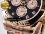 Daytona 126505 QF 1:1 Best Edition Black/RG Diamonds Dial on RG Braclet SH4131 V5 (48 Hours Power Reserve) - Görsel 13