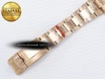 Daytona 126505 QF 1:1 Best Edition Black/RG Diamonds Dial on RG Braclet SH4131 V5 (48 Hours Power Reserve) - Görsel 26