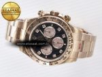 Daytona 126505 QF 1:1 Best Edition Black/RG Diamonds Dial on RG Braclet SH4131 V5 (48 Hours Power Reserve) - Görsel 9