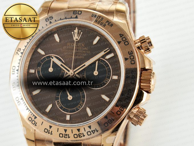 Daytona 126505 QF 1:1 Best Edition Brown/Black Dial On Oyster Bracelet SH4131 V6(Gain Weight) - Görsel 11