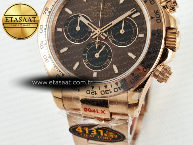 Daytona 126505 QF 1:1 Best Edition Brown/Black Dial On Oyster Bracelet SH4131 V6(Gain Weight) - Görsel 14