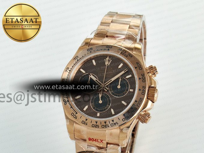 Daytona 126505 QF 1:1 Best Edition Brown/Black Dial On Oyster Bracelet SH4131 V6(Gain Weight) - Görsel 2