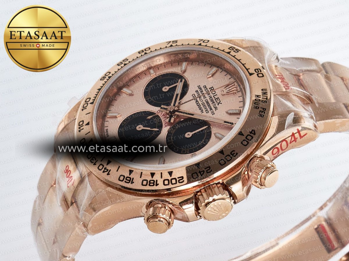 Rolex Daytona 126505 RG/Black Dial on RG Braclet SH4131 - Görsel 6