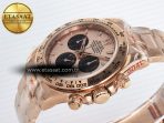 Rolex Daytona 126505 RG/Black Dial on RG Braclet SH4131 - Görsel 6