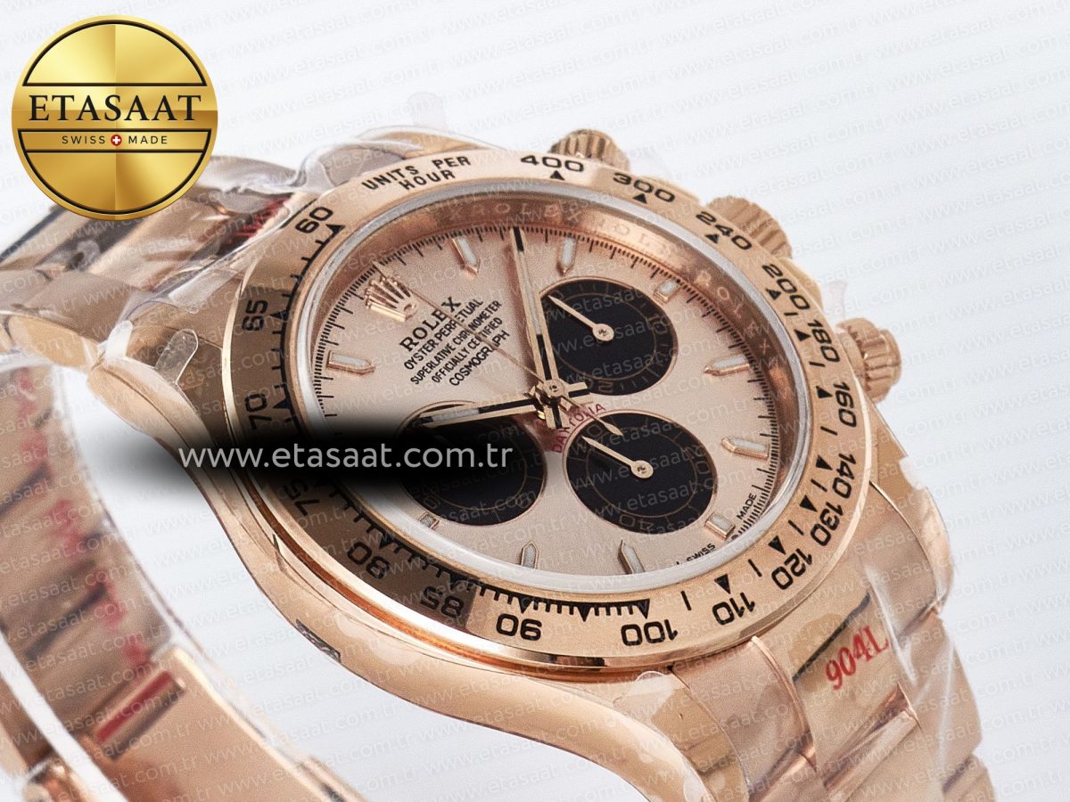Rolex Daytona 126505 RG/Black Dial on RG Braclet SH4131 - Görsel 7