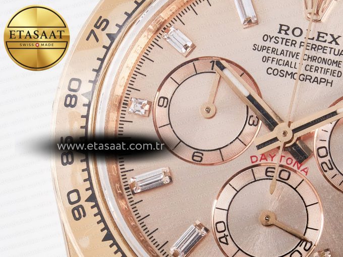 Daytona 126505 RG QF 1:1 Best Edition RG Dial Crystal Markers On RG Bracelet SH4131 V6 (Gain Weight) - Görsel 13