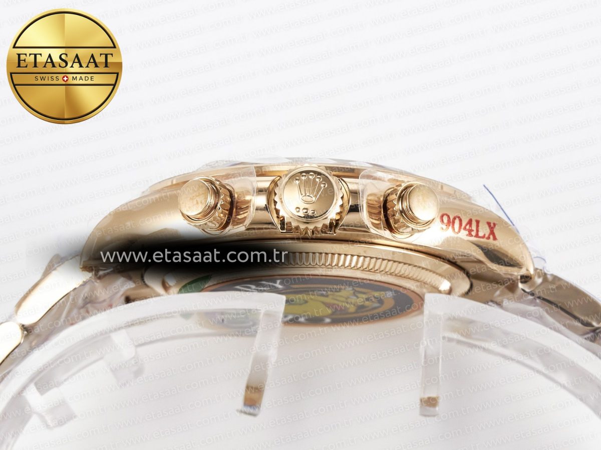 Daytona 126505 RG QF 1:1 Best Edition RG Dial Crystal Markers On RG Bracelet SH4131 V6 (Gain Weight) - Görsel 16
