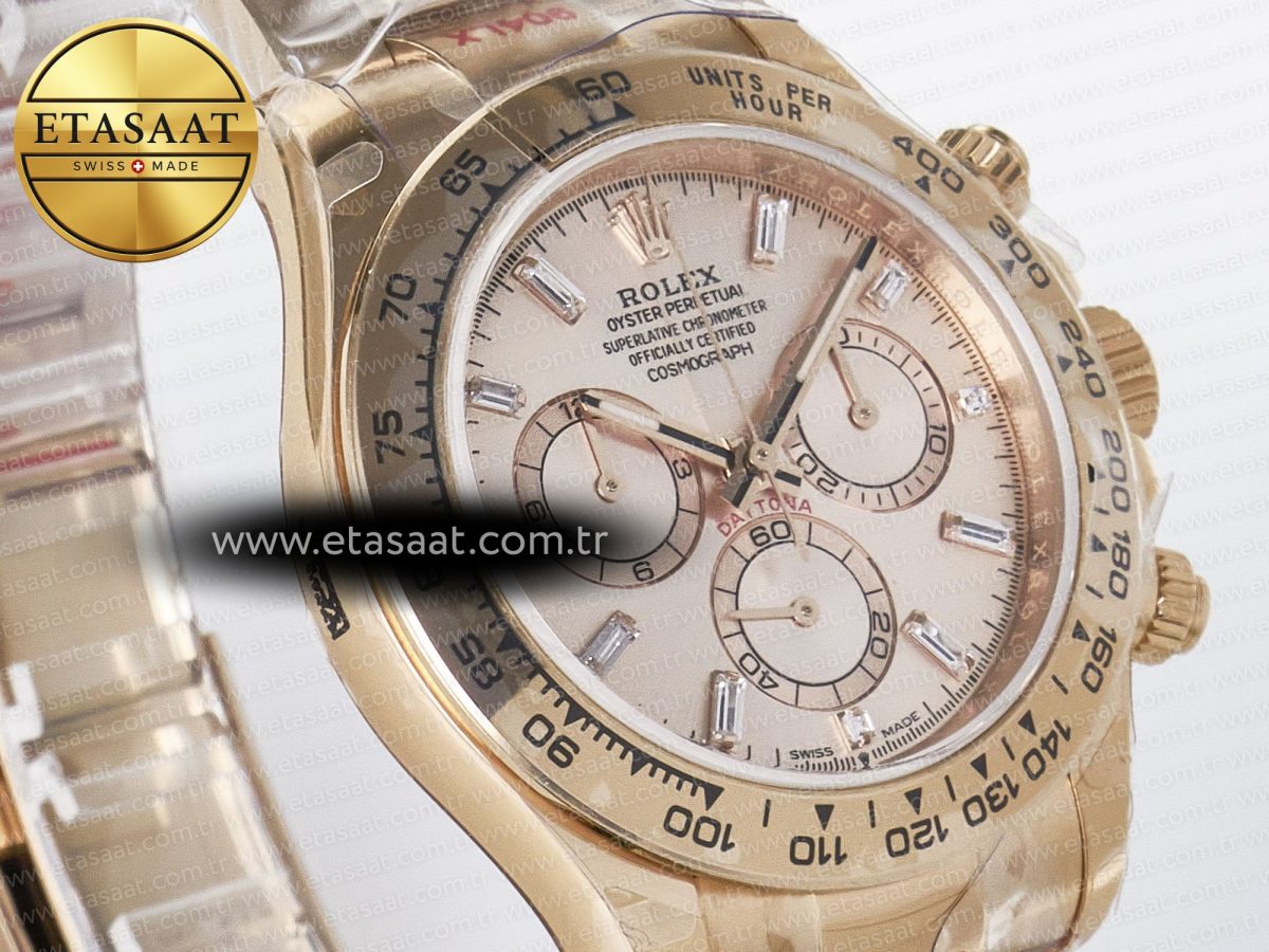 Daytona 126505 RG QF 1:1 Best Edition RG Dial Crystal Markers On RG Bracelet SH4131 V6 (Gain Weight) - Görsel 5