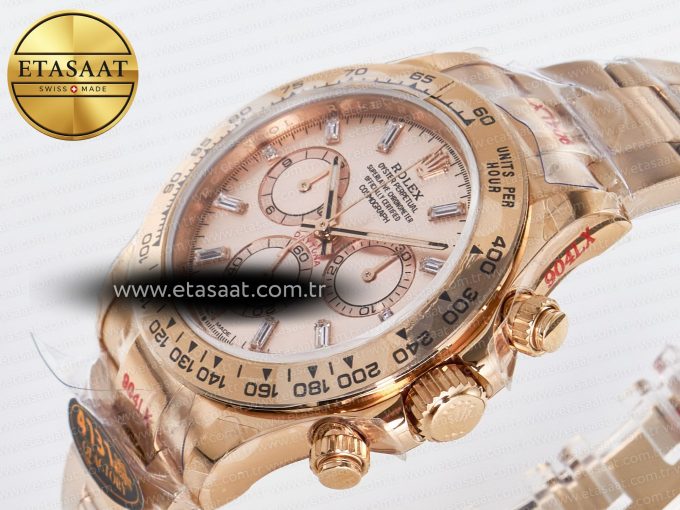 Daytona 126505 RG QF 1:1 Best Edition RG Dial Crystal Markers On RG Bracelet SH4131 V6 (Gain Weight) - Görsel 6