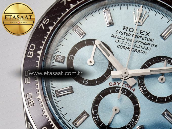 Daytona 126506 Clean 1:1 Best Edition 904L Steel Ice Blue Dial Crystral Markers on SS Braclet SH4131 - Görsel 10