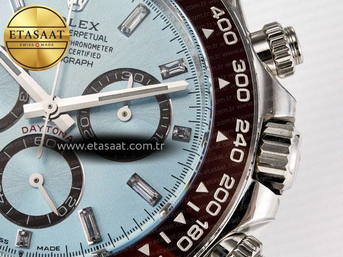 Daytona 126506 Clean 1:1 Best Edition 904L Steel Ice Blue Dial Crystral Markers on SS Braclet SH4131 - Görsel 12
