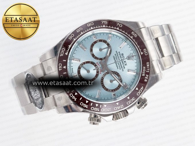 Daytona 126506 Clean 1:1 Best Edition 904L Steel Ice Blue Dial Crystral Markers on SS Braclet SH4131 - Görsel 8