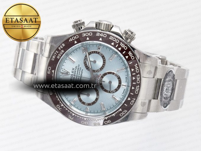 Daytona 126506 Clean 1:1 Best Edition 904L Steel Ice Blue Dial Crystral Markers on SS Braclet SH4131 - Görsel 9