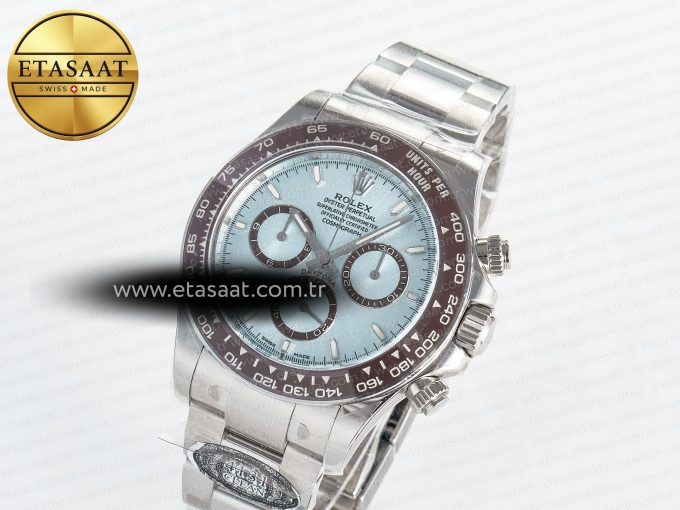 Daytona 126506 Clean 1:1 Best Edition 904L Steel Ice Blue Dial Lume Markers on SS Braclet SH4131 - Görsel 1