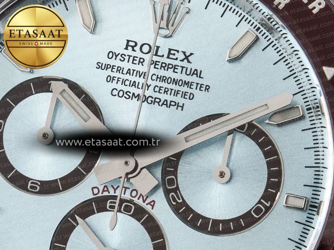 Daytona 126506 Clean 1:1 Best Edition 904L Steel Ice Blue Dial Lume Markers on SS Braclet SH4131 - Görsel 11