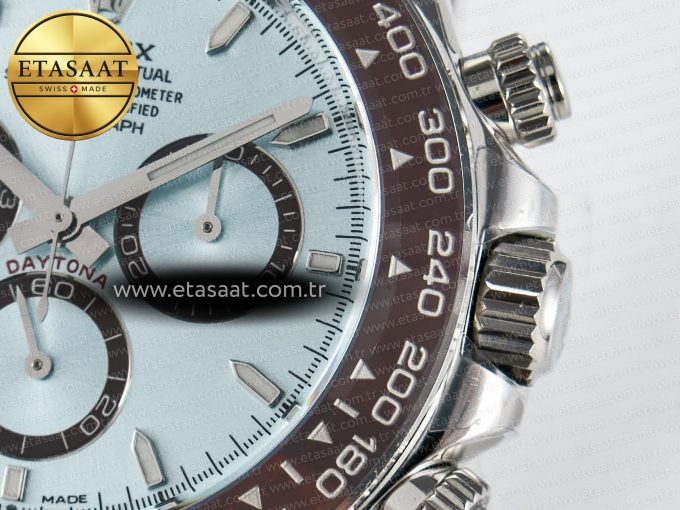 Daytona 126506 Clean 1:1 Best Edition 904L Steel Ice Blue Dial Lume Markers on SS Braclet SH4131 - Görsel 12