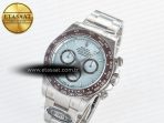 Daytona 126506 Clean 1:1 Best Edition 904L Steel Ice Blue Dial Lume Markers on SS Braclet SH4131 - Görsel 2
