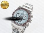 Daytona 126506 Clean 1:1 Best Edition 904L Steel Ice Blue Dial Lume Markers on SS Braclet SH4131 - Görsel 2