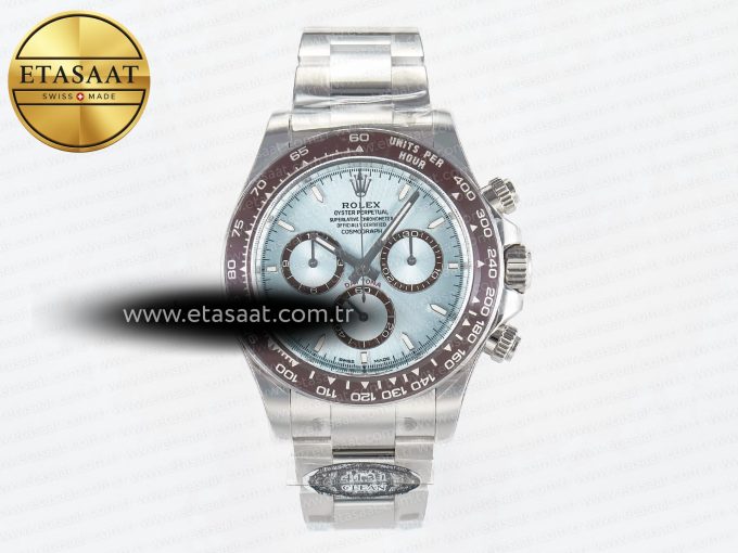Daytona 126506 Clean 1:1 Best Edition 904L Steel Ice Blue Dial Lume Markers on SS Braclet SH4131 - Görsel 3