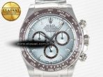 Daytona 126506 Clean 1:1 Best Edition 904L Steel Ice Blue Dial Lume Markers on SS Braclet SH4131 - Görsel 4