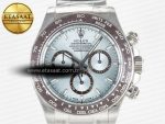 Daytona 126506 Clean 1:1 Best Edition 904L Steel Ice Blue Dial Lume Markers on SS Braclet SH4131 - Görsel 4