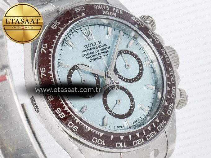 Daytona 126506 Clean 1:1 Best Edition 904L Steel Ice Blue Dial Lume Markers on SS Braclet SH4131 - Görsel 5