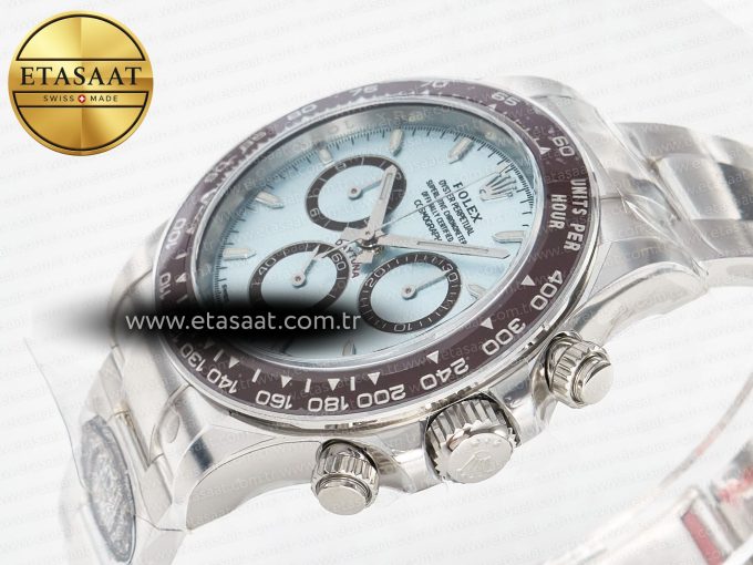 Daytona 126506 Clean 1:1 Best Edition 904L Steel Ice Blue Dial Lume Markers on SS Braclet SH4131 - Görsel 6