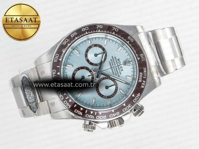 Daytona 126506 Clean 1:1 Best Edition 904L Steel Ice Blue Dial Lume Markers on SS Braclet SH4131 - Görsel 8