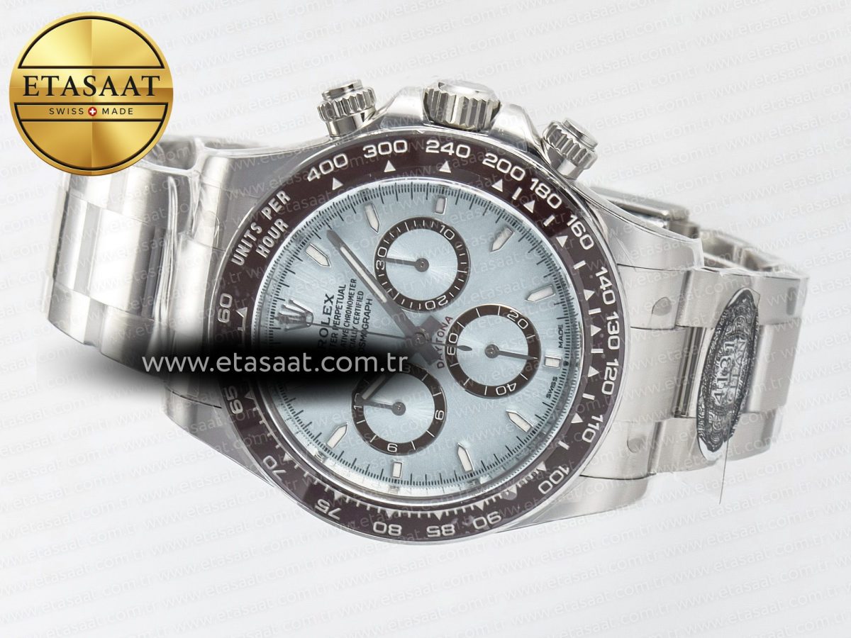 Daytona 126506 Clean 1:1 Best Edition 904L Steel Ice Blue Dial Lume Markers on SS Braclet SH4131 - Görsel 9