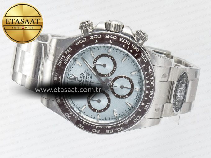 Daytona 126506 Clean 1:1 Best Edition 904L Steel Ice Blue Dial Lume Markers on SS Braclet SH4131 - Görsel 9