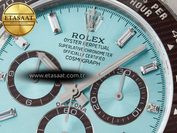 Daytona 126506 QF 1:1 Best Edition Ice Blue Crystal Dial on SS Bracelet Strap SH4131 V5 (48 Hours Power Reserve) - Görsel 10