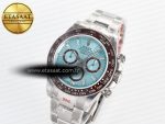 Daytona 126506 QF 1:1 Best Edition Ice Blue Crystal Dial on SS Bracelet Strap SH4131 V5 (48 Hours Power Reserve) - Görsel 2