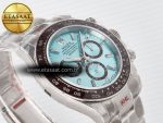 Daytona 126506 QF 1:1 Best Edition Ice Blue Crystal Dial on SS Bracelet Strap SH4131 V5 (48 Hours Power Reserve) - Görsel 7