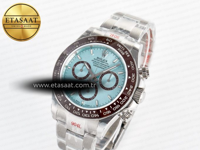 Daytona 126506 QF 1:1 Best Edition Ice Blue Dial on SS Bracelet Strap SH4131 V5 (48 Hours Power Reserve) - Görsel 1
