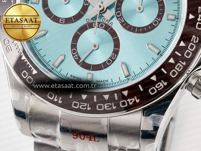 Daytona 126506 QF 1:1 Best Edition Ice Blue Dial on SS Bracelet Strap SH4131 V5 (48 Hours Power Reserve) - Görsel 12