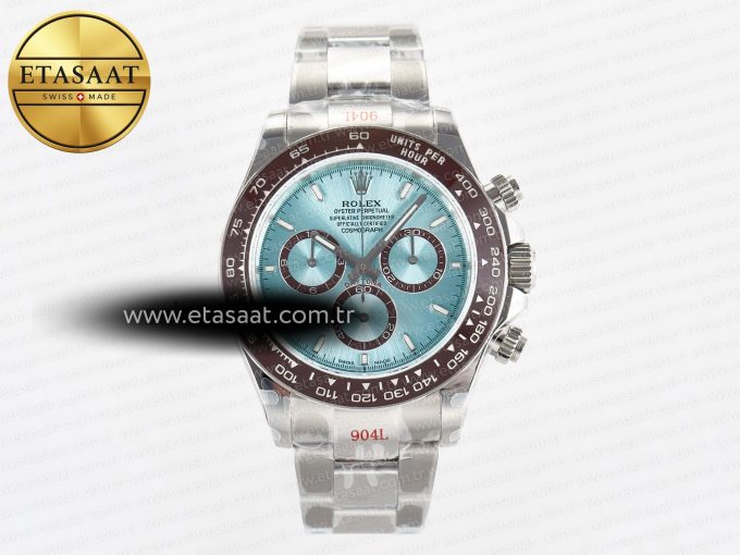 Daytona 126506 QF 1:1 Best Edition Ice Blue Dial on SS Bracelet Strap SH4131 V5 (48 Hours Power Reserve) - Görsel 3