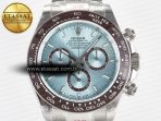 Daytona 126506 QF 1:1 Best Edition Ice Blue Dial on SS Bracelet Strap SH4131 V5 (48 Hours Power Reserve) - Görsel 4