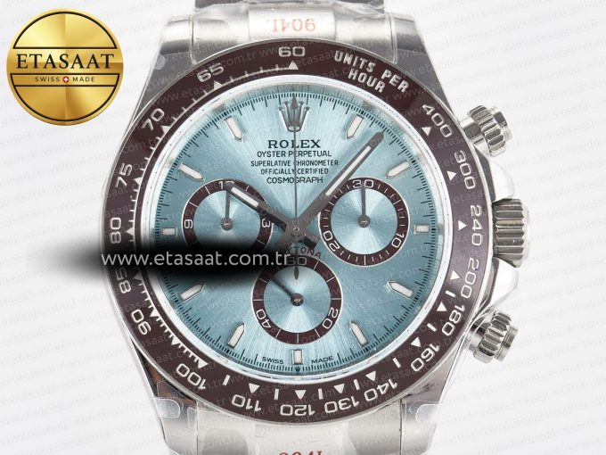 Daytona 126506 QF 1:1 Best Edition Ice Blue Dial on SS Bracelet Strap SH4131 V5 (48 Hours Power Reserve) - Görsel 4
