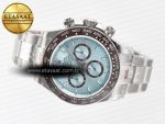 Daytona 126506 QF 1:1 Best Edition Ice Blue Dial on SS Bracelet Strap SH4131 V5 (48 Hours Power Reserve) - Görsel 9