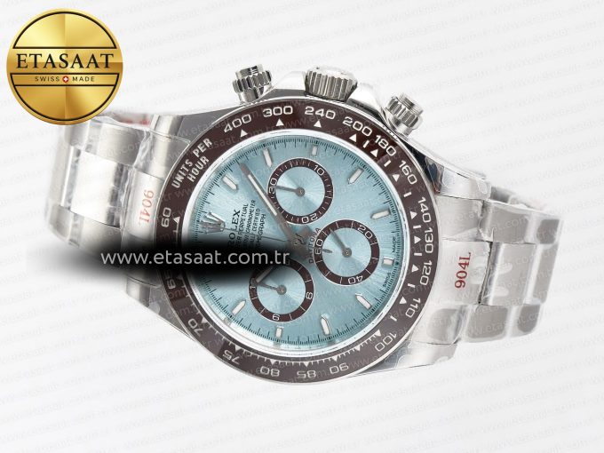 Daytona 126506 QF 1:1 Best Edition Ice Blue Dial on SS Bracelet Strap SH4131 V5 (48 Hours Power Reserve) - Görsel 9