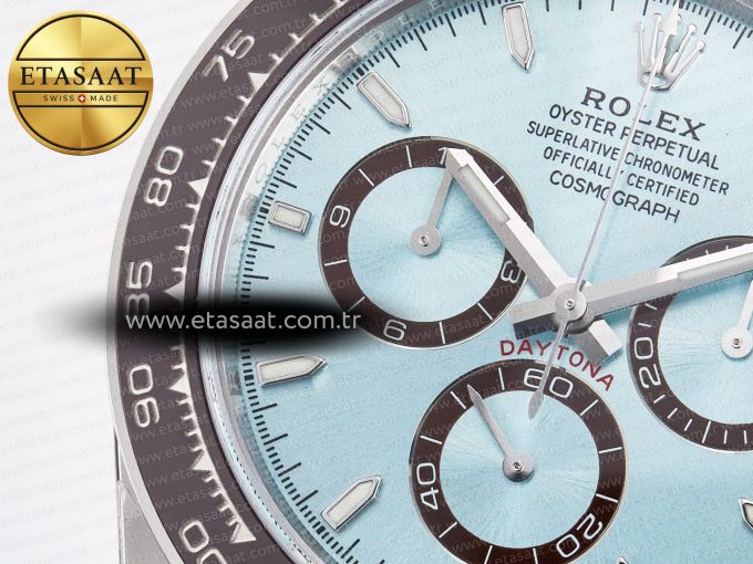 Daytona 126506 VSF 40mm SS 1:1 Best Edition Ice Blue Stick Dial on SS Bracelet SA4131 Super Clone - Görsel 10