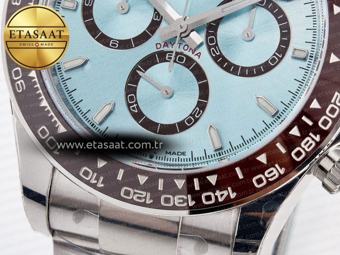 Daytona 126506 VSF 40mm SS 1:1 Best Edition Ice Blue Stick Dial on SS Bracelet SA4131 Super Clone - Görsel 13