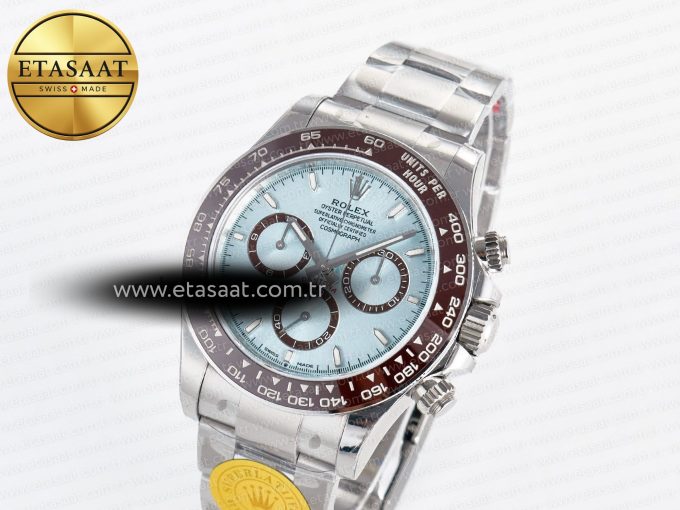 Daytona 126506 VSF 40mm SS 1:1 Best Edition Ice Blue Stick Dial on SS Bracelet SA4131 Super Clone - Görsel 2