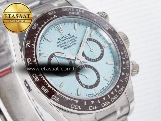Daytona 126506 VSF 40mm SS 1:1 Best Edition Ice Blue Stick Dial on SS Bracelet SA4131 Super Clone - Görsel 5
